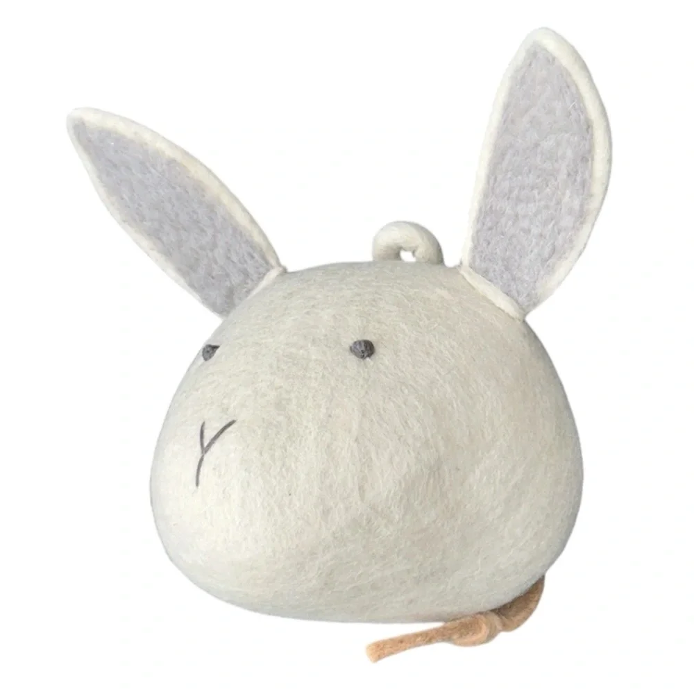 Crate & kids felt bunny animal face room wall decor